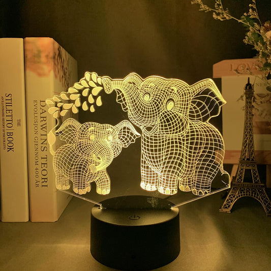 3D Elephant Night-Light