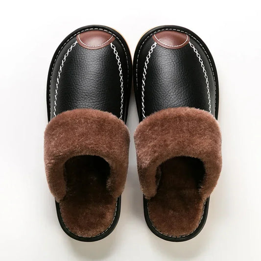Mens 2024 Leather Slippers