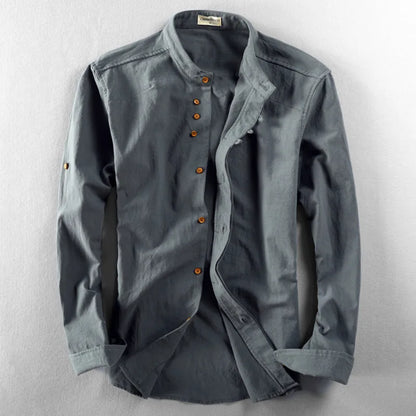 Harajuku Collared Linen Shirt