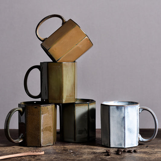 Industrial Style Ceramic Coffee Mug